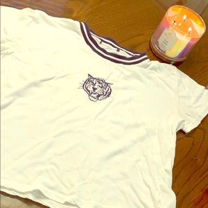 Brandy Melville tiger crop